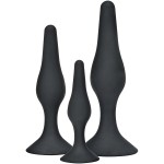 TOYJOY - ANAL PLAY CURVY COMPANIONS PLUG ANAL 3 PEÃAS PRETO